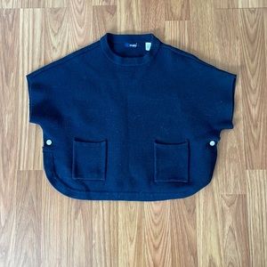 Okaidi Adorable Toddler Cape Fall/Winter Navy Blue Us Size 4